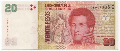 Arjantin 2003 Yılı 20 Peso Çil