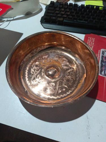 Antika bakır tabak