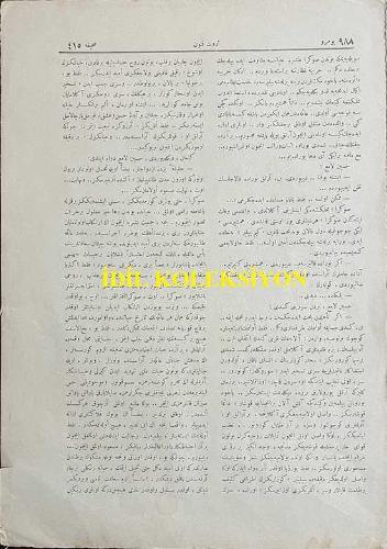 Osmanlıca Servet-i Fünun Dergisi, Orijinal Dönem Basım, (Ottoman Magazine) - 12 Mayıs 1910 - Sayı: 988 - Hicri: 3 Cemaziyelevvel 1328 - Rumi: 29 Nisan 1326 - Kapak Fotoğrafı: İngiltere Kralı Müteveffa Yedinci Edward - Servet-i Fünun: Hürriyet ve Meşrutiyeti İstihsalde Bütün Akvama Takaddüm Eden İngilizlerin Hürriye-perver ve İlim ve Sanata Meclubiyetiyle Maruf ve Mümtaz Büyük Hükümdarları Yedinci Edward'ın Vefatından Dolayı Servet-i Fünun İzhar-ı Teessüf Eder - İstanbul Postası: Devr-i Sabıkın Lütfen Tesis Eylediği Mahut 'Jurnalcilik' Sanatı Bu Hafta Meclis-i Mebusanımızı Şiddetle İşgal Eyledi - (Fotoğraf) İngiltere Kralı Müteveffa Edward'ın Pederi Prens Albert Namına Londra'da Mevcut Bulunan Murassa Abide