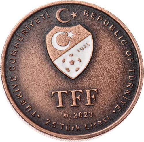 2023 - Galatasaray 23.Şampiyonluk  Bronz Hatıra Para *Sertifikalı* - ÇİL  TCH419