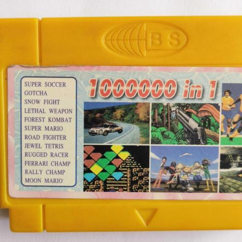 ATARİ KASETİ 1000000 In 1 - ( Super Mario, Road Fighter, Jewel Tetris, Ferrari Champ )