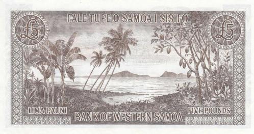 SAMOA ADASI 2024 YILI 5 PAUNDS / ÇİL  KONDİSYON