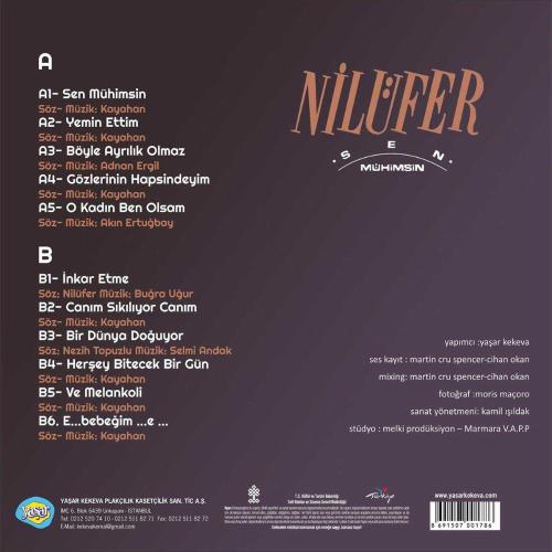 NİLÜFER SEN MÜHİMSİN 33 LÜK PLAK YENİ BASKI
