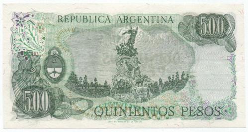 Arjantin 1982 Yılı 500 Peso çil