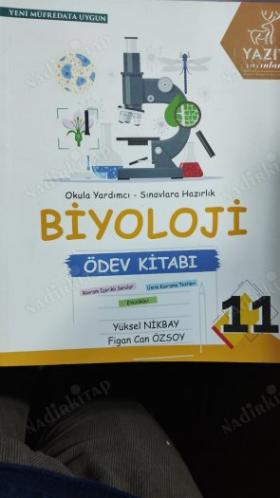 Yazıt Yayınları 11. Sınıf Biyoloji Ödev Kitabı