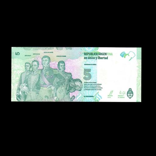 ARJANTİN (2016) - 5 Pesos (ÇİL 10/10)