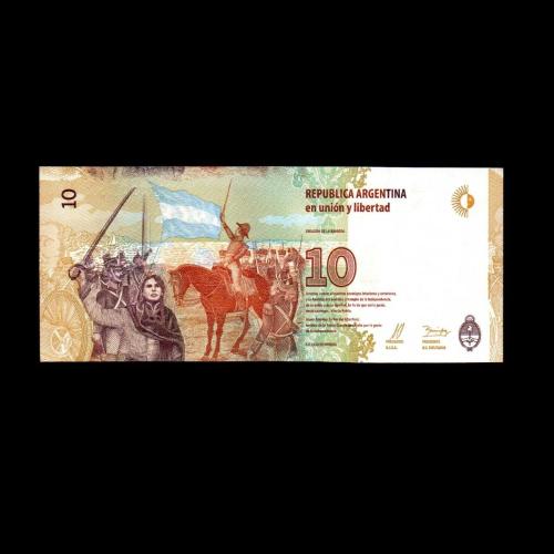 ARJANTİN (2016) - 10 Pesos (ÇİL 10/10)