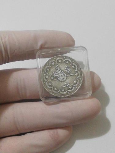 5 MEHMED REŞAD 10 KURUŞ 1327/9 KOSTANTİNİYE GÜMÜŞ NADİR RR