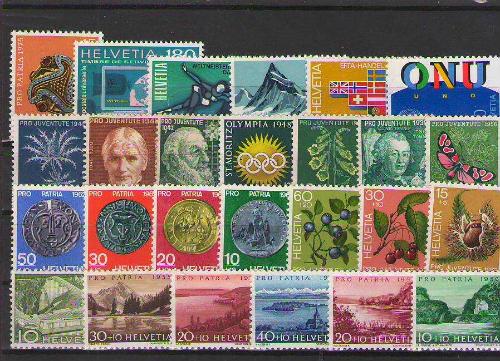 İsviçre MNH Pul Lotu – Pro Juventute, Pro Patria, Europa ve Tematik Pullar