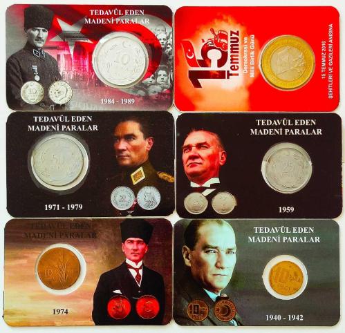 LOT.2 » Tedavül Eden Madeniler 6 Adet Lot.. ((1941-2016)) Arası..