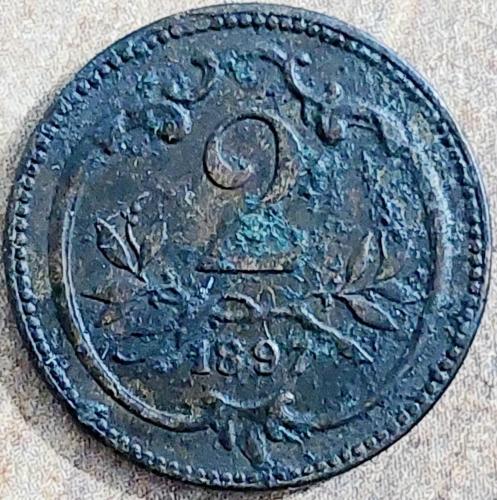 AVUSTURYA 2 Heller, 1897 ÇT (Franz Joseph I.)