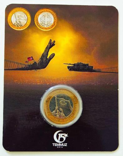 LOT.3 » 15 Temmuz Hatıra Parası ((Tedavül 1 ₺))