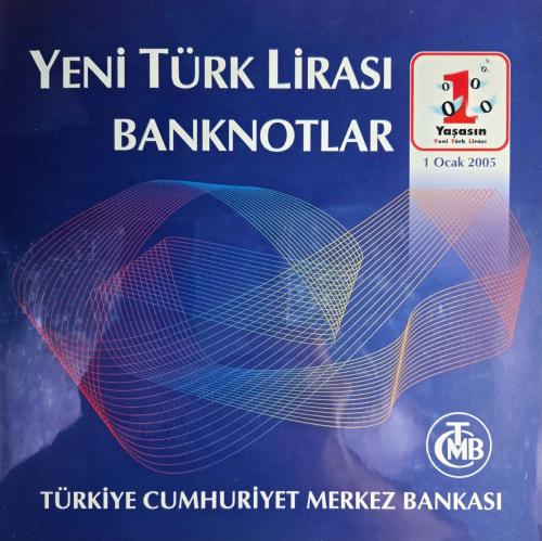 8. Emisyon (YTL) A01 ÇİL Banknot Seti Özel Koleksiyon Albümünde