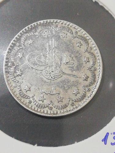 M.Reşad 5 Kuruş 1327/2 Gümüş nadir R