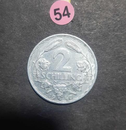 1947Avusturya 2 Şiling  madeni para koleksiyonu