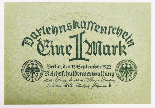 LOT.5 » Almanya Asırlık Banknot 1 Mark.. ((1922))