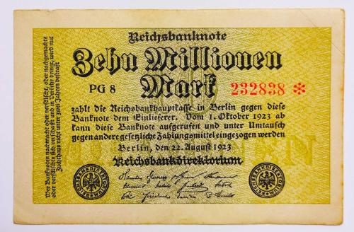 LOT.14 » Almanya Asırlık Banknot 10 Milyon Mark.. ((1923))