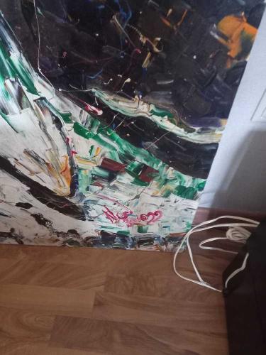 Ünlü İngiliz ressam Ned pamphilon iki Atatürk yağlıboya tablo