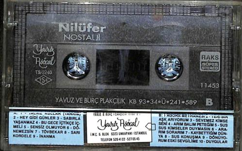 Nilüfer Nostalji Kaset (İkinci El Kaset)