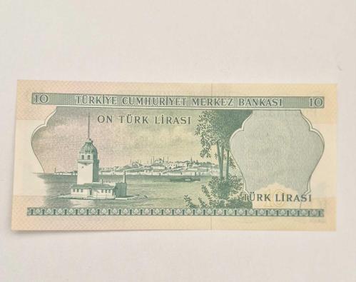 10 Türk Lira 6 Emisyon Değerli *B* Serisi On Türk Lirası