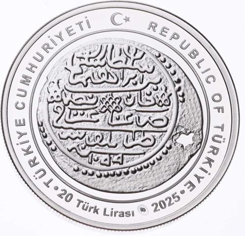 2025 - Osmanlı Padişahları Serisi No:20 - II. Süleyman Gümüş Hatıra Para *Sertifikalı* - ÇİL TCH440 #241