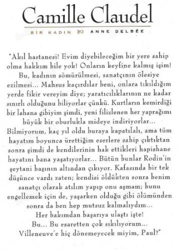 Camille Claudel - Bir Kadın
