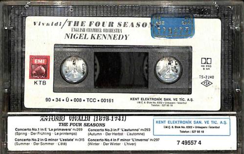 Nıgel Kennedy (Vivaldi The Four Seasons) Kaset (İkinci El Kaset)