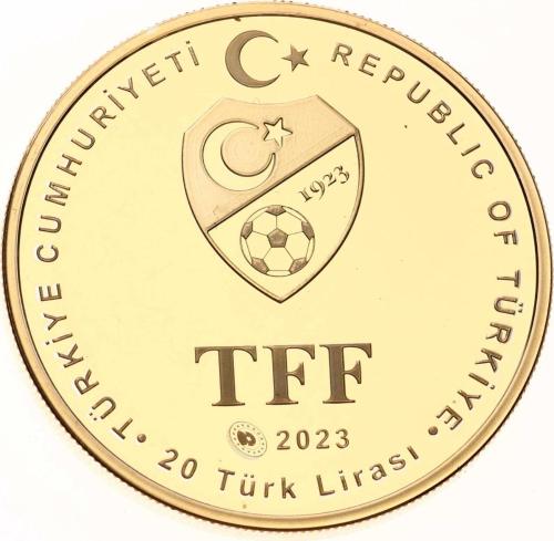 2023 - Galatasaray 25.Şampiyonluk Gümüş Üzeri Altın Kaplama Hatıra Para *Sertifikalı* - ÇİL TCH446 #209