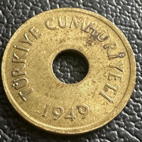 Türkiye Delikli 1 Kuruş 1949