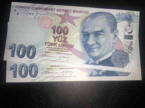 9. EMİSYON 100 TÜRK LİRASI B 863  225121- 225122  2 Lİ  SERİ TAKİPLİ   ÇİL TCB 007