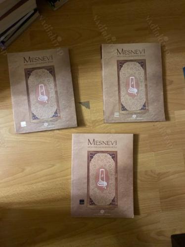 Mesnevi Cilt - Mevlana - 1-2 + 3-4 + 5-6 (3 Kitap 6 Cilt Takım) (Büyük Boy)