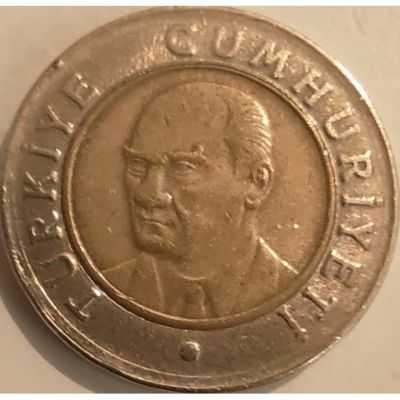 Türkiye 2005 1 Yeni Türk Lirası - Paradan Altı Sıfır Atılan İlk Yıl Emisyonu, Bimetal Koleksiyon Para