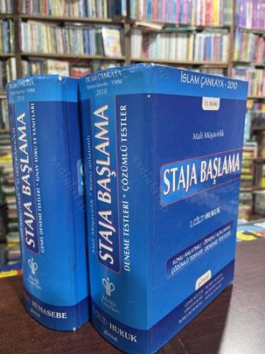 STAJA BAŞLAMA / SERBEST MUHABESECİLİK MALİ MÜŞAVİRLİK / KONU ANLATIMI - ÇÖZÜMLÜ TESTLER - SORU BANKASI - TESTLER / 2 CİLT TAKIM ( 2010 15. BASKI )