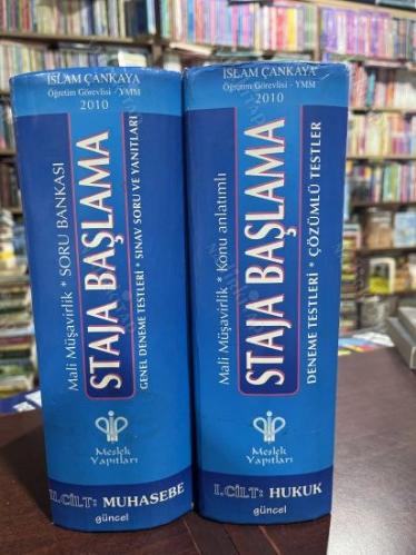STAJA BAŞLAMA / SERBEST MUHABESECİLİK MALİ MÜŞAVİRLİK / KONU ANLATIMI - ÇÖZÜMLÜ TESTLER - SORU BANKASI - TESTLER / 2 CİLT TAKIM ( 2010 15. BASKI )