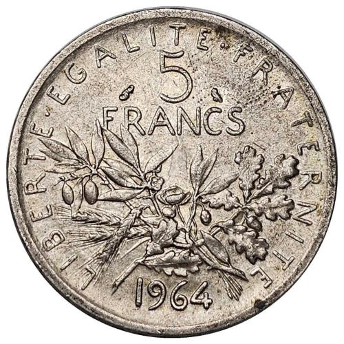 Fransa 1964 Yılı 5 Frank ÇÇT