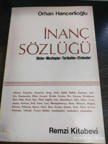 İnanç Sözlüğü - Dinler, Mezhepler, Tarikatler, Efsaneler