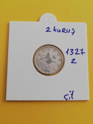 M.Reşad 2 Kuruş 1327/2 çil kapama içinde