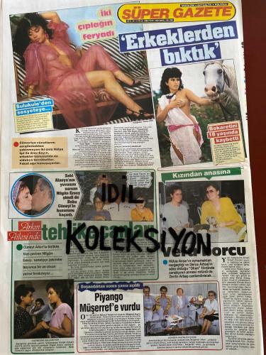 SÜPER GAZETE AKTÜELİTE VE MAGAZİN GAZETESİ - DOĞUM GÜNÜ HEDİYESİ (TURKİSH - NEWSPAPER) - 11 EYLÜL 1986 - TAM TAKIM 12 SAYFADIR - Tam Sayfa Mazda Reklamı- Tam Sayfa Zehirli Çiçek Film Afişi-Sakıp Sabancı-Banu Alkan-Kaya Sabancı-Aynur-Sevim Egesoy-Füze Güney-Şeyda Sungurlar-Neşe Aksoy-Hülya Avşar-Alev Sayın-Hülya İslı-Zeki Alasya-Nilgün Ersoy-Cüneyt Arkın-Betol Hanım-Derya Arbaş-Zerrin Arbaş-Müserref Akay-Mahmut Tezcan-Necdet Sezer-Samime Sanay-Erol Solak-Ömer Şan-Bilge Şan-Yusuf Sezgin-Sevim Özün-Aliye Rona-Hüseyin Peyda-Jale Öz-Cahide Adanalı-Ayşecik-Nejat Gürçen-Hakkı Kıvanç-Hasan Demirkaynat-Yaşar Şener-Murat Avcı-Kemal Özkan-Hilmi Coşkun-Şadan Adanalı-Mustafa Taşova-Vecdi Uygun-Sadettin Erbil-Yiğit Uygun-Mehmet Dinler-Ali Gündoğdu-Kenan Kurt-Necmettin Akdoğan-Emel Sayın-Sibel Kasapoğlu-İsmet Kasapoğlu-Ali Murat-Yılmaz Zafer-Zuhal Olcay-Fikret Şenes-Alp Yaralsın-Ahu Tuğba-Semiha Yankı-Müjde Ar-Ünal Aysal-Abkul İleşen-İbo-Barbara Shultz-Bergen-Nadja Atos Böcöl-Ercan-Mazhar Alanson-Şir