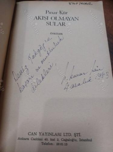 Akışı Olmayan Sular (İmzalı İthaflı)