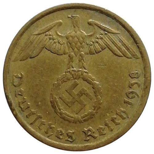 Almanya 1938 Yılı 5 Pfennig ÇÇT