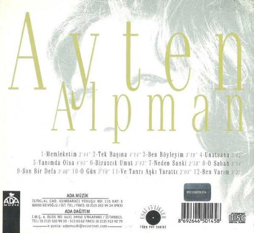 Ayten Alpman – Türk Pop Tarihi / Eski 45'likler (2007) CD (2.EL)