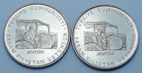 1970 Yılı 2.5 Lira Saban Kılıçtan Üstündür Ters-Düz Takım