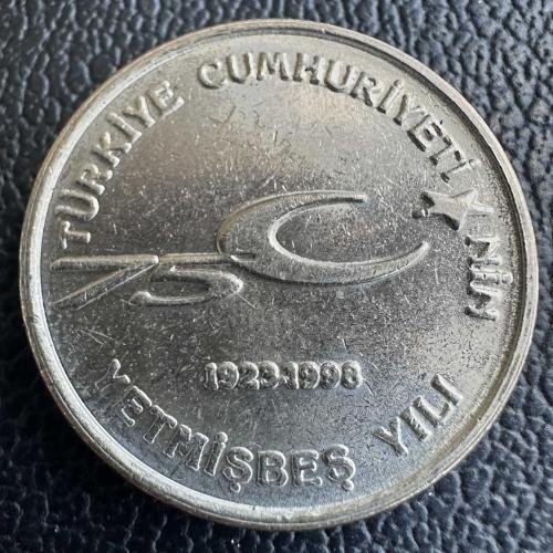 Türkiye 100.000 Lira 1999. Cumhuriyetin 75. Yılı. Çil