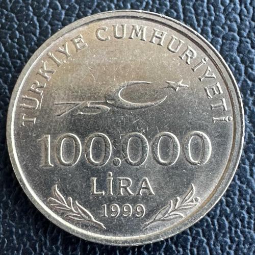 Türkiye 100.000 Lira 1999. Çil