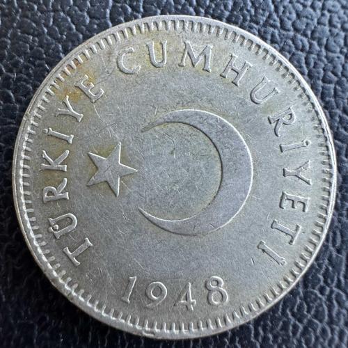 Türkiye 1 Lira 1948. Gümüş