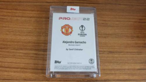 Project22 Topps Alejandro Garnacho Manchester United Ressam By  Sanil Chitrakar