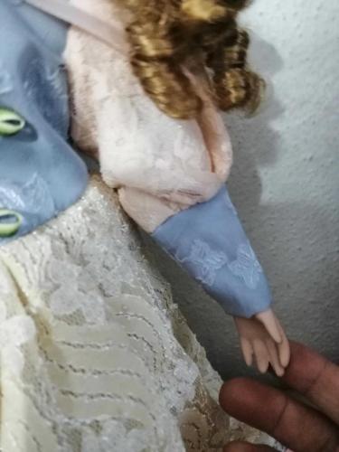 41 cm porselen bebek kontes matmazel bebek AYAKLIK var, çok güzel