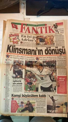 FANATİK SPOR GAZETESİ - TURKISH NEWSPAPER - DOĞUM GÜNÜ HEDİYESİ  - EKSİKSİZ TAM TAKIM GAZETE - 17 HAZİRAN 1998 ÇARŞAMBA - SAYI: 9441 - MEHMET Y. YILMAZ - FARUK SÜREN - POPESCU - FILIPESCU - ADRIAN ILIE - ANGHEL IORDANESCU - KLINSMANN - SHEARER - DUGARAY - HENRY - ISSA - UCHE - AMOKACHI - MILUTINOVIC - ADEPOJU - SEEDORF - PROSINECKI - VLAOVIC - SUKER - NJANKA - ROGER MILLA - JAVIER CLEMENTE - ZUBIZARRETA - RONALD DE BOER - ASTOR - ORFI - GÜNTER NETZER - BER VOGTS - GERÇEK SPOR GAZETESİ - FANATİK - BU VATAN HEPİMİZİN - FANATİK FAIR PLAY ÖDÜLÜ - BU ONUR HEPİMİZİN - NE DE OLSA BREZİLYA - ÜLKERSPOR’DA BAYRAM VAR - FENER’DE HAYAT - YERLİKAYA’YA DA FAIR PLAY - TELEVOLE RAKİP TANIMIYOR - SÜREN: SATACAK - SAMBACILAR’DAN GOL ŞOV - VE LÖW İMZAYI ATTI - ROMANYA İYİ BAŞLADI - KLİNNSMANN’IN DÖNÜŞÜ - EN UZUN RICKETTS - EN KISA DE AVILLA - ÇİN’E SAAT ENGELİ - BAHİSLER ÇILDIRDI - İRAN’DAN FRANSA’YA TEPKİ - SHEARER’İN GÖZÜ KRALLIKTA - PANZERLER NET BAŞLADI - KOMŞU BÜYÜCÜLERE KALDI - ASTOR VE ORFİ’DEN YA