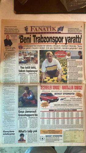 FANATİK SPOR GAZETESİ - TURKISH NEWSPAPER - DOĞUM GÜNÜ HEDİYESİ  - EKSİKSİZ TAM TAKIM GAZETE - 18 HAZİRAN 1998 PERŞEMBE - SAYI: 942 - CAN UYGUC - DI BIAGGIO - VIERI - FILIPESCU - AZİZ YILDIRIM - TOSHACK - FATİH TERİM - RONALDO - BEBETO - DUNGA - RIVALDO - LEONARDO - EDMUNDO - GLENN HODDLE - PAUL SCHOLES - ALAN SHEARER - GERÇEK SPOR GAZETESİ - FANATİK - BU VATAN HEPİMİZİN - AVUSTURYA’DAN ŞİLİ’YE AYNI VALS - İTALYA GALİBİYETİ YAKALADI - BREZİLYA HEM SAMBA HEM SKOR - FİLIPESCU SOCIEDAD YOLUNDA - FENER’İN LADY’Sİ - TOSHACK TAKİPTE - OKTAY MAHKEMEYİ KAYBETTİ - TRABZONSPOR’DA TATİL BİTTİ - İRAN KUPADAN ÇEKİLMİYOR - HEM SAMBA HEM SKOR - RONALDO ATTI ATTIRDI - ZAGALLO’DAN DOĞRU SEÇİM - BAİANO BİLDİĞİNİZ GİBİ - HODDLE İLACINI BULDU - SHEARER ROMANYA’YA BİLENİYOR - YENİ GAZZA: SCHOLES - KARABORSA PATLADI - ROMANYA’DAN BASINA TEPKİ - TOULOUSE’TA HUZURSUZLUK - BREZİLYA 3-0 FAS - İTALYA 3-0 KAMERUN - AVUSTURYA 1-1 ŞİLİ - İNGİLTERE 2-0 TUNUS - GALATASARAY - FENERBAHÇE - BEŞİKTAŞ - TRABZONSPOR - REAL
