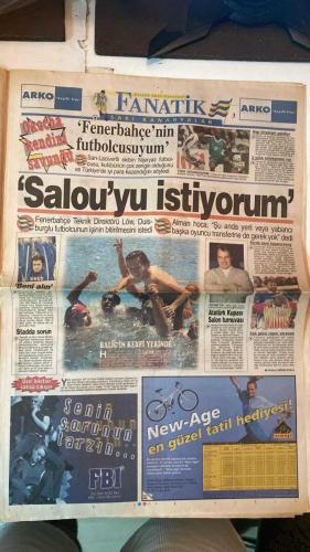 FANATİK SPOR GAZETESİ - TURKISH NEWSPAPER - DOĞUM GÜNÜ HEDİYESİ  - EKSİKSİZ TAM TAKIM GAZETE - 18 HAZİRAN 1998 PERŞEMBE - SAYI: 942 - CAN UYGUC - DI BIAGGIO - VIERI - FILIPESCU - AZİZ YILDIRIM - TOSHACK - FATİH TERİM - RONALDO - BEBETO - DUNGA - RIVALDO - LEONARDO - EDMUNDO - GLENN HODDLE - PAUL SCHOLES - ALAN SHEARER - GERÇEK SPOR GAZETESİ - FANATİK - BU VATAN HEPİMİZİN - AVUSTURYA’DAN ŞİLİ’YE AYNI VALS - İTALYA GALİBİYETİ YAKALADI - BREZİLYA HEM SAMBA HEM SKOR - FİLIPESCU SOCIEDAD YOLUNDA - FENER’İN LADY’Sİ - TOSHACK TAKİPTE - OKTAY MAHKEMEYİ KAYBETTİ - TRABZONSPOR’DA TATİL BİTTİ - İRAN KUPADAN ÇEKİLMİYOR - HEM SAMBA HEM SKOR - RONALDO ATTI ATTIRDI - ZAGALLO’DAN DOĞRU SEÇİM - BAİANO BİLDİĞİNİZ GİBİ - HODDLE İLACINI BULDU - SHEARER ROMANYA’YA BİLENİYOR - YENİ GAZZA: SCHOLES - KARABORSA PATLADI - ROMANYA’DAN BASINA TEPKİ - TOULOUSE’TA HUZURSUZLUK - BREZİLYA 3-0 FAS - İTALYA 3-0 KAMERUN - AVUSTURYA 1-1 ŞİLİ - İNGİLTERE 2-0 TUNUS - GALATASARAY - FENERBAHÇE - BEŞİKTAŞ - TRABZONSPOR - REAL